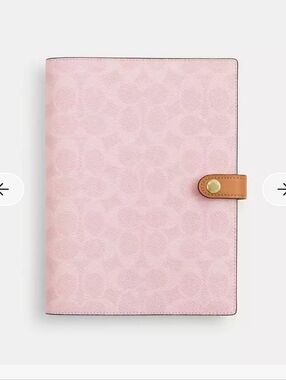 Coach Powder Pink Notebook Planner